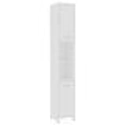vidaXL Armoire de salle de bain Blanc 30x30x183,5 cm Bois d'ingénierie - TU