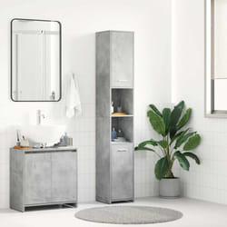 Vidaxl - Armoire de salle de bain Gris béton Bois d'ingénierie