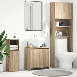 vidaXL Armoire de salle de bain Chêne sonoma Bois d'ingénierie - TU