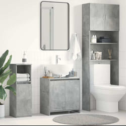 Vidaxl - Armoire de salle de bain Gris béton 60x33x61 cm Bois ingénierie
