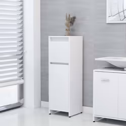 Avec cet ensemble de meubles de salle de bain, vous pouvez créer un espace de rangement supplémentaire pour votre salle de ba ...