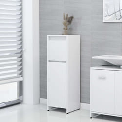 Vidaxl - Armoire de salle de bain Blanc 30x30x95 cm Bois d'ingénierie