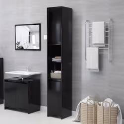 Description générale Avec cette armoire de salle de bain, vous pouvez créer un espace de rangement supplémentaire avec un asp ...