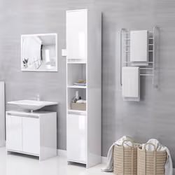 Avec cette armoire de salle de bain, vous pouvez créer un espace de rangement supplémentaire pour votre salle de bain avec un ...