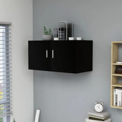 Vidaxl - Armoire murale Noir 80x39x40 cm Bois d'ingénierie