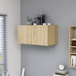 Cette solide armoire murale est certainement conçue pour être un point de mire de votre pièce avec un design tendance mais pr ...
