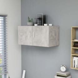 Vidaxl - Armoire murale Gris béton 80x39x40 cm Bois d'ingénierie