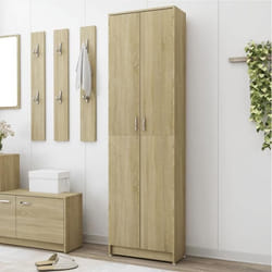 Garde-robe - vidaXL - Chêne sonoma - 55x25x189 cm - Bois dingénierie - 5 compartiments