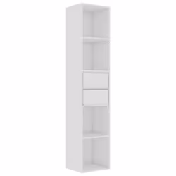 VidaXL 802873, Blanc, 4 étagères, Bois, Bois, 360 mm, 300 mm