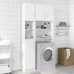 Vidaxl - Armoire de salle de bain Blanc 32x25,5x190 cm Bois d'ingénierie
