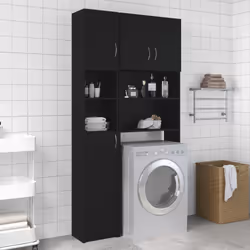 VidaXL 802877, Noir, Bois, 320 mm, 255 mm, 1900 mm, 1 pièce(s)