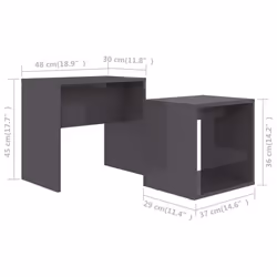 VidaXL 802893 Table à café, latérale et de salon - Vue supplémentaire 5