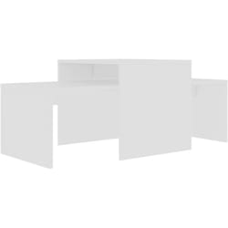 Ensemble de tables basses Blanc 100x48x40 cm bois d'ingénierie Vidaxl