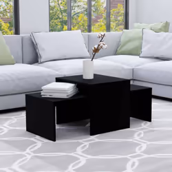 Description générale Ajoutez une touche d'élégance à votre maison avec notre table basse élégante. Cet ensemble de tables est ...