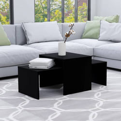 Vidaxl - Ensemble de tables basses Noir 100x48x40 cm bois d'ingénierie