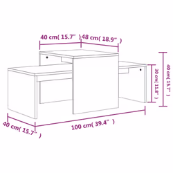 VidaXL 802915 Table à café, latérale et de salon - Vue supplémentaire 7
