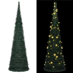vidaXL Sapin de Noël artificiel pré-éclairé 150 cm