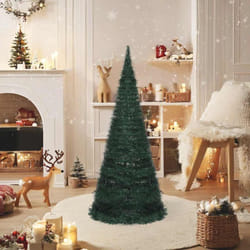 Vidaxl - Sapin de Noël artificiel pré-éclairé avec guirlandes vert 210cm