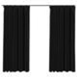vidaXL Rideaux occultants aspect lin crochet 2pcs Anthracite 140x175cm - TU