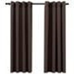 vidaXL Rideaux occultants Aspect lin avec œillets 2pcs Taupe 140x175cm - TU