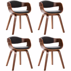 Cet ensemble de 4 chaises de salle à manger, au design soigné et simple, est conçu pour vous apporter du confort d'assise. Ce ...