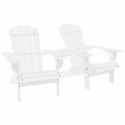 VidaXL 310067, Terrace, Siège rembourré, Bois de pin, Blanc, 110 kg, 1810 mm