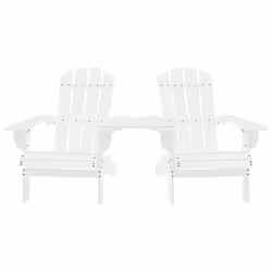 VidaXL 310067 chaise d'extérieur Terrace Siège rembourré Bois de pin Blanc