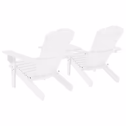 VidaXL 310067 chaise d'extérieur Terrace Siège rembourré Bois de pin Blanc - Vue supplémentaire 4