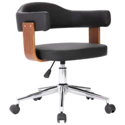VIDAXL Chaise pivotante de bureau - Noir