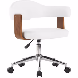 Cette chaise pivotante de bureau, au design élégant et contemporain, est un supplément pratique et moderne à tout bureau, cha ...