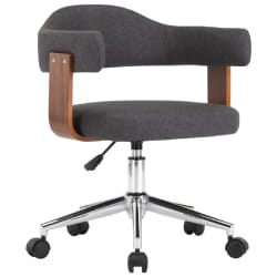 vidaXL Chaise pivotante de bureau Gris