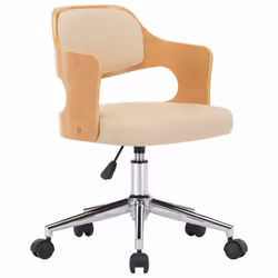 VidaXL 3054850, 1 pièce(s), Coton, Simili-cuir, Métal, Bois, Crème