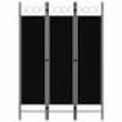 vidaXL Cloison de séparation 3 panneaux Noir 120x180 cm - TU