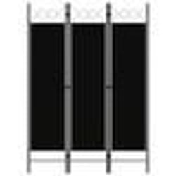 vidaXL Cloison de séparation 3 panneaux Noir 120x180 cm - TU
