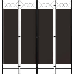Vidaxl - Cloison de séparation 4 panneaux Marron 160 x 180 cm
