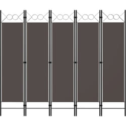 vidaXL Cloison de séparation 5 panneaux Anthracite 200x180 cm