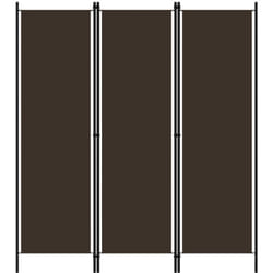 Vidaxl - Cloison de séparation 3 panneaux Marron 150x180 cm
