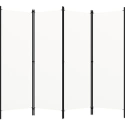 Vidaxl - Cloison de séparation 4 panneaux Blanc 200x180 cm