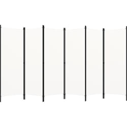 Vidaxl - Cloison de séparation 6 panneaux Blanc 300x180 cm