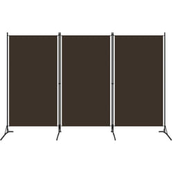 Vidaxl - Cloison de séparation 3 panneaux Marron 260x180 cm