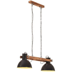 Lampada A Sospensione Industriale 25 W Nero Spento 109 Cm E27