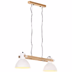 Cette lampe suspendue, avec une longueur totale de 109 cm et un diamètre de 29 cm de chaque abat-jour, est définitivement un  ...