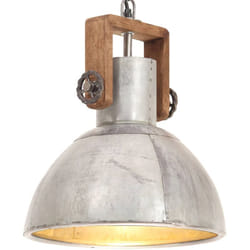 Vidaxl - Lampe suspendue industrielle 25 w Argenté Rond 30 cm E27