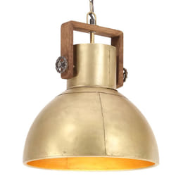vidaXL Lampe suspendue industrielle 25 W Laiton Rond 40 cm E27 - TU