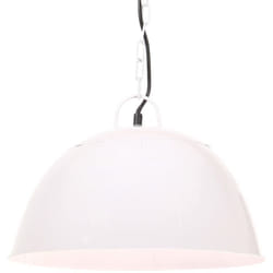 Vidaxl - Lampe suspendue industrielle vintage 25 w Blanc Rond 41 cm E27