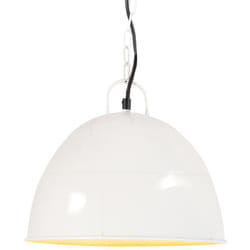 Vidaxl - Lampe suspendue industrielle vintage 25 w Blanc Rond 31 cm E27