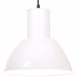 Cette lampe suspendue, avec une longueur totale de 132 cm et un diamètre de 28,5 cm de l'abat-jour, est définitivement un poi ...