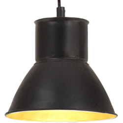 Vidaxl - Lampe suspendue 25 w Noir Rond 17 cm E27