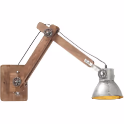 Cette applique ajoute un look industriel et vintage à votre chambre à coucher, couloir ou salon. L'applique murale est combin ...