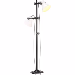 Transformez votre intérieur avec ce lampadaire unique avec 2 abat-jour ! L’abat-jour en fer, avec une finition blanche, s’int ...